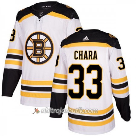 Dame Ishockey Boston Bruins Tröja Zdeno Chara 33 Adidas 2017-2018 Vit Authentic
